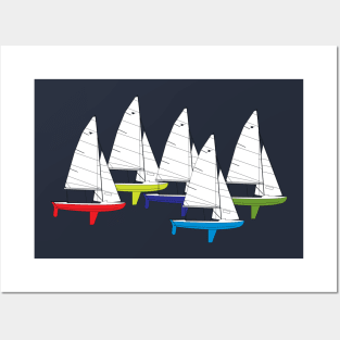 Snipe One-Design Sailboats Racing Posters and Art